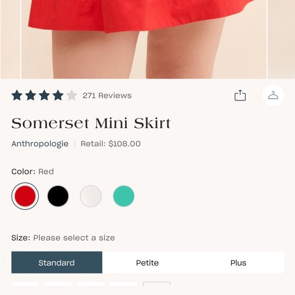 Somerset Mini Skirt Maeve by Anthropologie - Picture 7 of 7